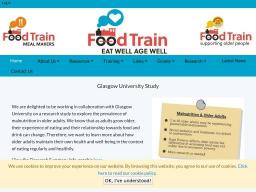 University of Glasgow - Food Train Partnership Project for &#039;Eat Well Age Well&#039;